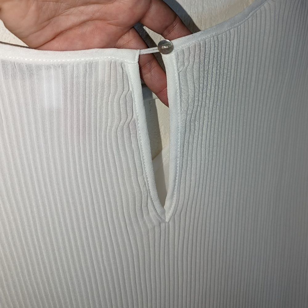 Fever Ribbed Long Sleeve Blouse Size Medium NWT - Picture 5 of 10